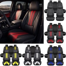 For Subaru Outback Full Set Faux Leather Seat Covers 5-seat Front Rear Protector