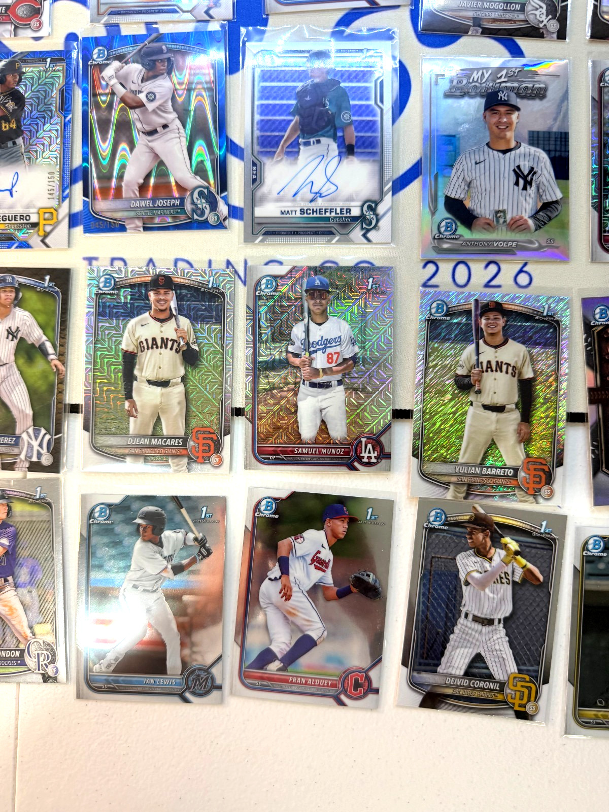 BOWMAN CHROME 1ST LOT - x40+ CARDS - AUTO - NUMBERED - PARALLELS - FAST SHIP view 6