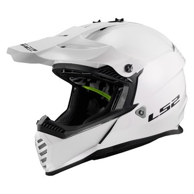 LS2 Helmets Gate Full Face Helmet (Gloss White - Large)
