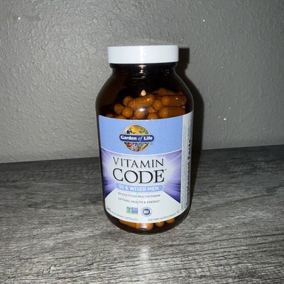 Garden of Life Vitamin Code 50 & Wiser Men - 240 Veg Caps *EXP 05/2026*