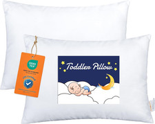 Cotton Toddler Pillows, Set of 2, 13 X 18, White