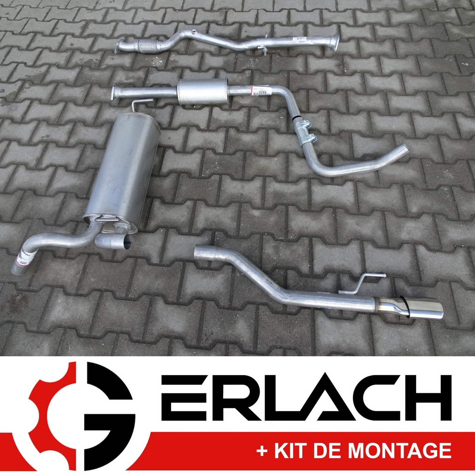 Echappement silencieux Opel Astra J 1.4 Turbo berline en acier alumine anti rouille