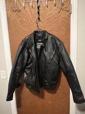 Men's Leather Biker Jacket 44