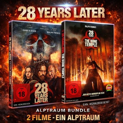 28 Years Later 1+2 The Bone Temple - Alptraum Bundle # DVD-NEU