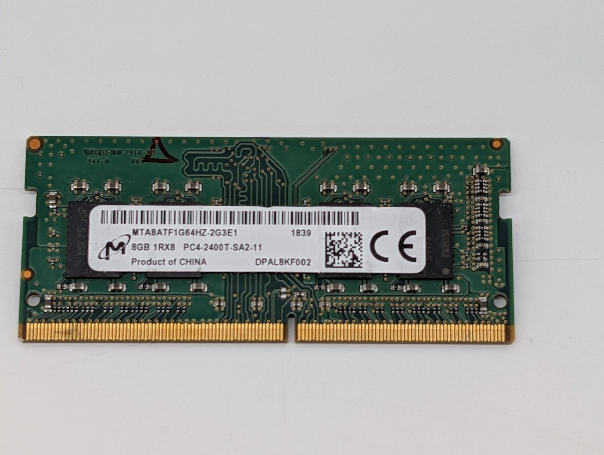 Micron 8GB DDR4 SODIMM 2400Mhz RAM MTA8ATF1G64HZ-2G3E1 | eBay