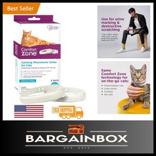2-Pack Cat Calming Collars - Drug-Free Solution for Anxiety  Scratching