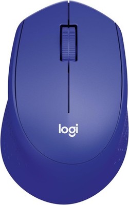 Logitech M330 SILENT PLUS Kabellose Maus, 2,4 GHz mit USB-Nano-Empfänger, Blau