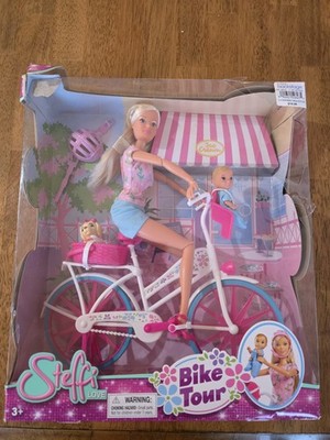 Steffi Love Bike Tour Barbie with Baby Boy Doll New In Box