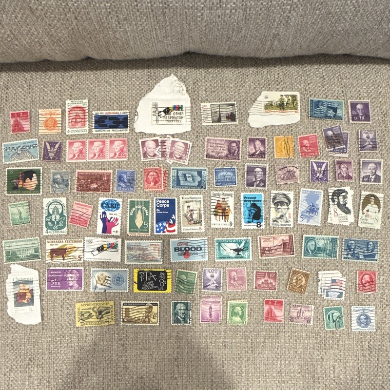 Used United States Postage Stamps Lot