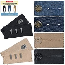 Pants Waist Button Extenders for Men and Women 6-Piece Multiple Styles 