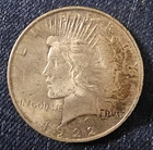 1922 Peace Silver Dollar – Philadelphia Mint – 90% Silver – Circulated Condition