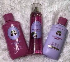 Bath  Body Works SWEETHEART CHERRY BODY WASH, LOTION, MIST VALUED 50.00
