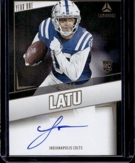 2024 Panini Luminance #YOS-LLU Laiatu Latu Year One Signatures RPS