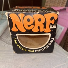 Vtg 1969 Official NERF Indoor Ball Box No. 95 Parker Brothers- BOX ONLY
