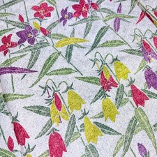 Kimono Silk White Floral Pattern Elegant Small Pattern Used