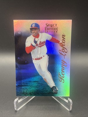 1996 Select Certified Edition - Kenny Lofton #4 Mirror Blue Indians Rare