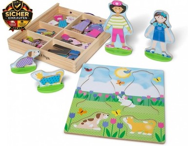 Melissa & Doug - Magnetisches Anziehpuppenset für gute Freunde