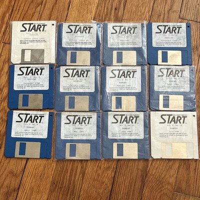 START Atari ST Monthly 3.5'' Floppy Disks Vol 3 No 4 & 5 1988 SDS1188 SDS1288