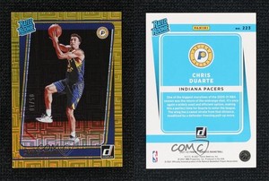 2021-22 Panini Donruss Rated Rookie Choice Gold /10 Chris Duarte #223 Rookie RC