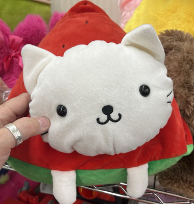 Alquantum Intl. Inc. Nyan Nyan Nyanko Cat Watermelon Plush Medium 2019 Washable