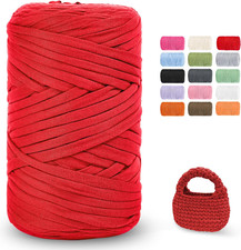 Fettuccia per Borse a Uncinetto，400 G Filato per Uncinetto, Filato Tessile per C