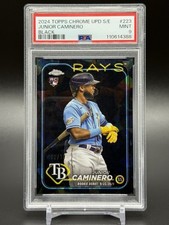 2024 Topps Chrome Sapphire Edition - Rookie Debut Junior Caminero Black 02/10