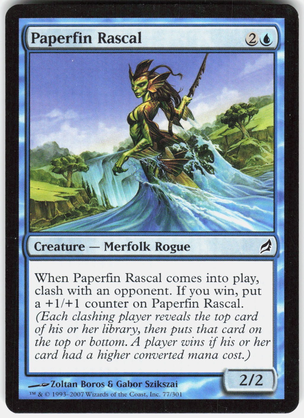 Paperfin Rascal 77 Common Lorwyn Magic: The Gathering Lightly Played
