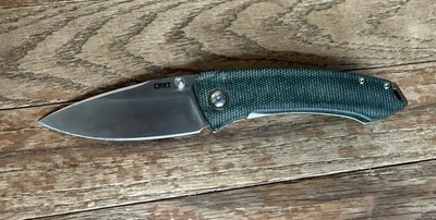Blade HQ Exclusive CRKT Tuna S35VN Blade Green Micarta Handle