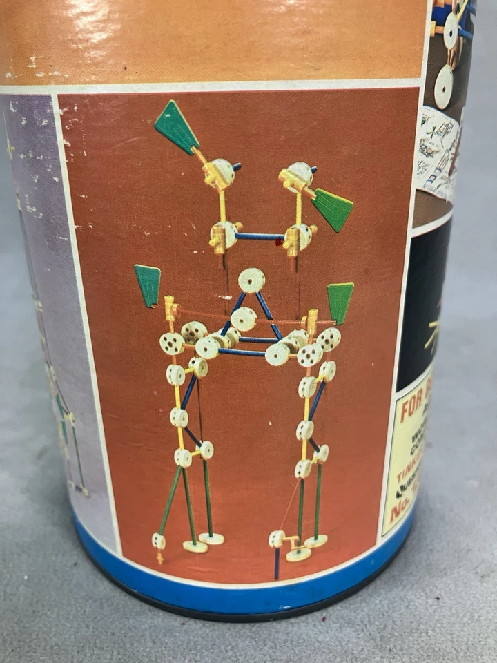 Juego de Arquitecto Junior Vintage The Original Tinker Toys Foto 3 de 4