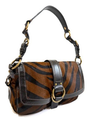 RARE COACH LTD Y2K CHELSEA FIELD POCKET HAIRCALF ZEBRA STRIPE