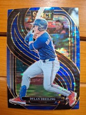 2025 Panini Select - Dylan Dreiling Blue Pulsar Prizm 16/99 #179 Texas