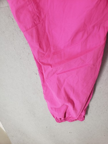 Pantalones cargo de secado rápido para mujer grandes rosa cintura elástica ligeros jogger de nailon - Imagen 17 de 20