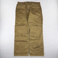Kuhl Rydr Pants Mens 36x30 Brown Canvas Articulated Knee Work Outdoor Hiking