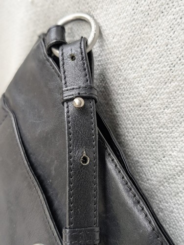 Bailey & Quinn black Leather messenger satchel crossbody shoulder bag - Picture 3 of 18