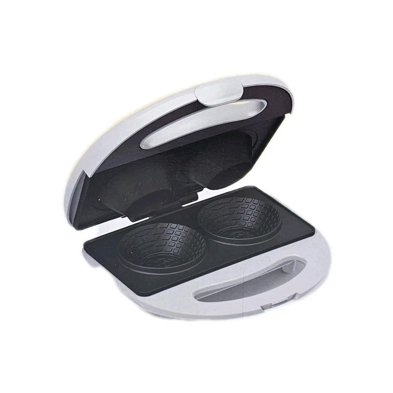 Bella Double Waffle Bowl Maker HL9186300 White Kitchen Ice Cream