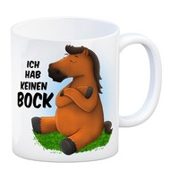 Kaffeebecher Mit Pferde Motiv Und Spruch: Ich Hab Keinen Bock Kaffeetasse Tasse