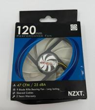 NZXT 120mm Performance Case Cooling Fan 47 CFM 25 dBA NEW