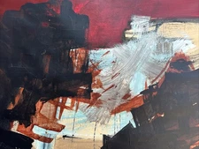 VINTAGE ABSTRACT PAINTING MODERNISM EXPRESSIONISM MID CENTURY SIGNED KIRBY