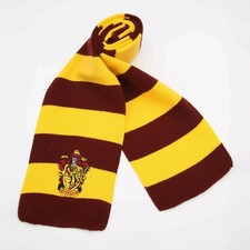Harry Potter Gryffindor Czerwony Żółty Szal w paski Sztuczna wełna Cospaly Akcesoria HOT