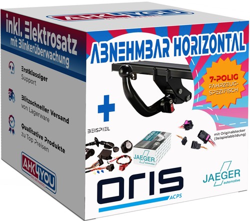 ORIS AHK für Citroen C3 16-24 hori. abnehmbar + 7-pol JAEGER ES SPEZ ...