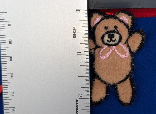 Merry Christmas Fabric Wall Advent Calendar w/ Pockets SANTA w/ TOYS Bear 16x31" - Picture 14 of 21