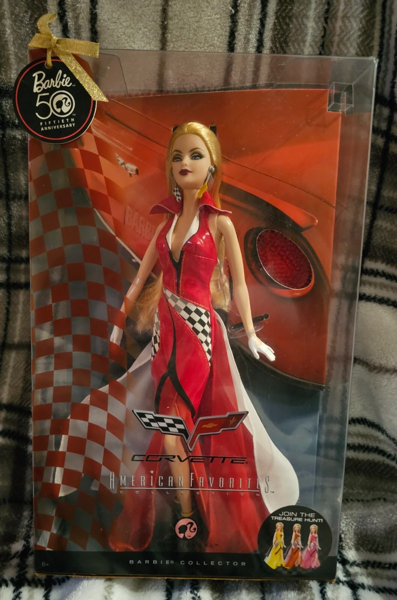 Red Corvette American Favorite Pink Label Barbie Collector- Bottom - Main Image