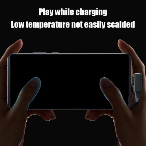 18W USB Type C Fast-Charging Elbow Data Cable Cord 25/100/150/200cm Braided R2Q7