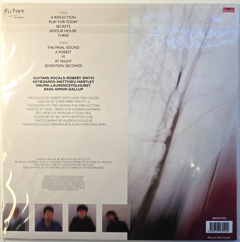 The Cure Seventeen Seconds LP Album Record Reissue Remastered 180gram 2011 - Image 2 of 4