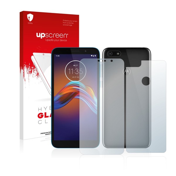 Schutz Panzerfolie Glasfolie FüR Motorola Moto E6 Play (Vorder + RüCkseite)-image