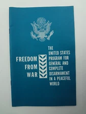 Freedom From War- Pamphlet