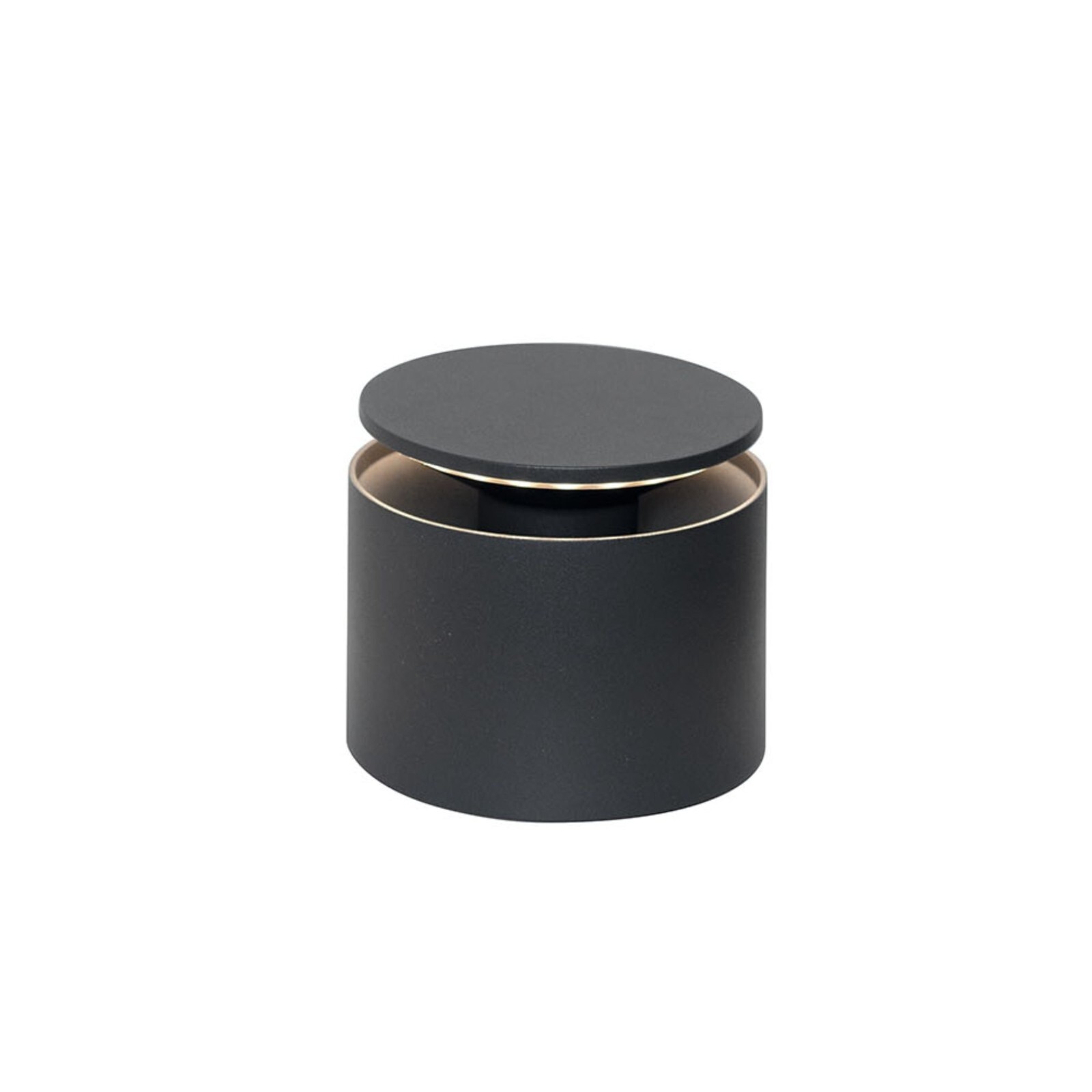 Lampada LED Zafferano Push Up Grigio Scuro: Eleganza Ricaricabile