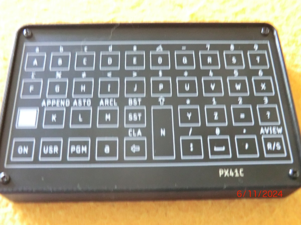 Vintage PX41C (HP41c Style) Fully Assembled Calculator By Paxer - Made In Mexico
