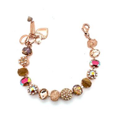 Mariana Bracelet Howlite Turquoise Red Swarovski Crystal Happy