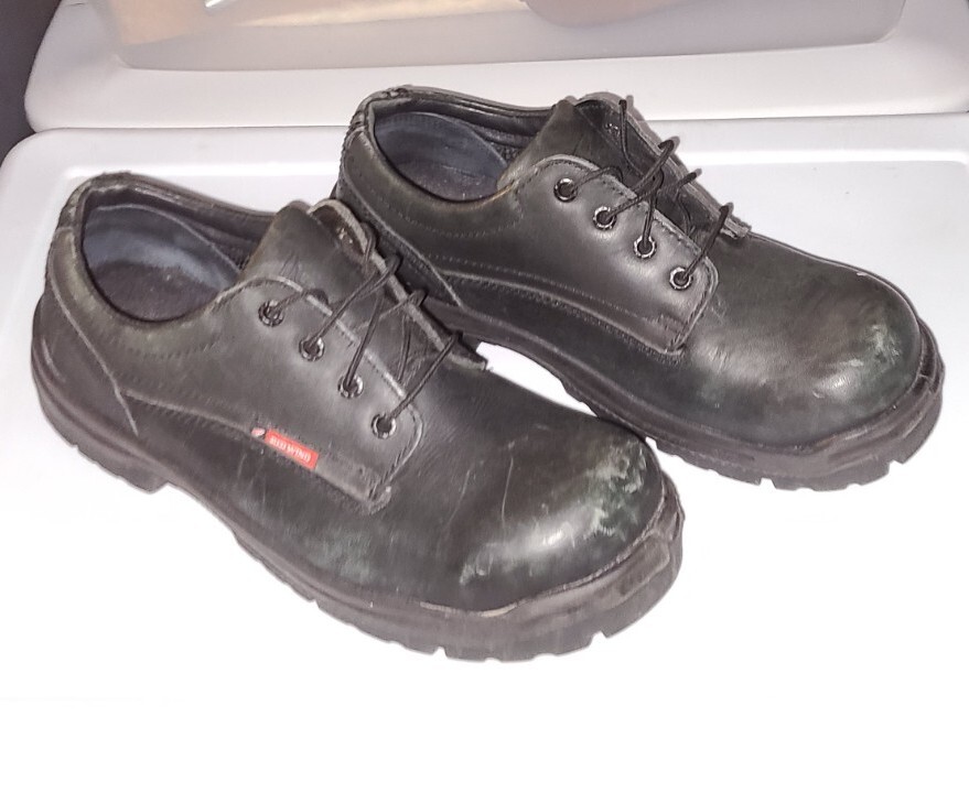 Red Wing Shoes Men's Black Leather 6633 Oxford Steel Toe